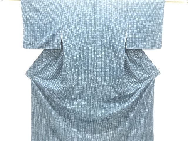 JAPANESE KIMONO / ANTIQUE KIMONO / SILK / JODAI TSUMUGI / BAMBOO GRASS